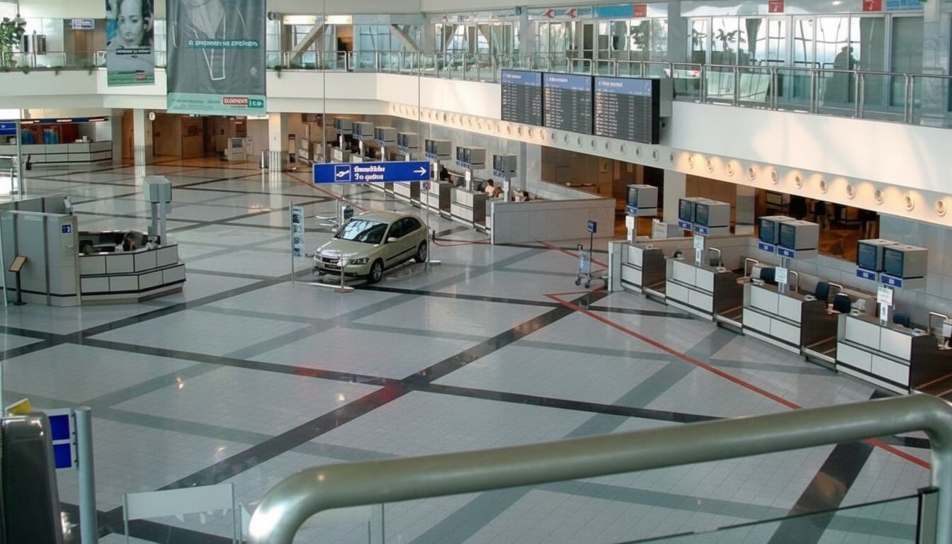 Comptoirs d'enregistrement à l'Aéroport Héraklion