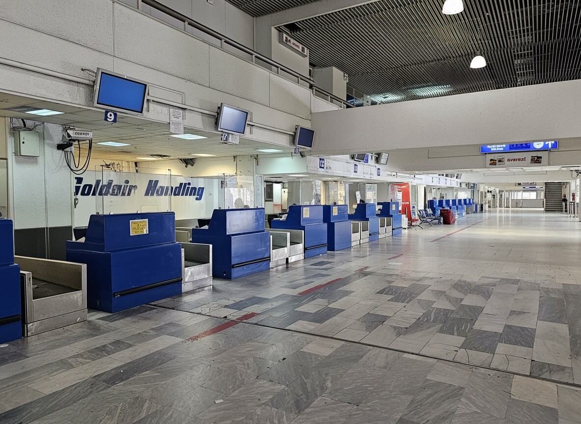 Hall d'enregistrement du terminal de l'Aéroport Héraklion